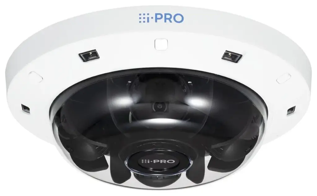 i-Pro WV-S8564L 25MP 4x6MP Outdoor Multi-sensor IP Camera 3.1mm Fixed Lens Vandal Resistant True WDR IR AI-Metadata External I/O